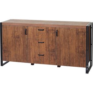 Sideboard Mendler HWC-A27, aus Holz, braun