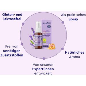Produktbild für Melatonin gloryfeel Spray Honig, 30 ml für 220 Nächte