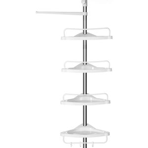 Produktbild für Duschablage Songmics BCB02SW, weiß-silber