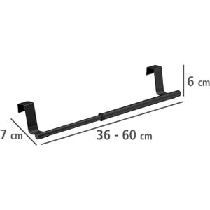 Produktbild für Handtuchhalter Wenko Teleskop 53247100, schwarz