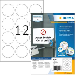 Universaletiketten Herma 4477 Movables, weiß