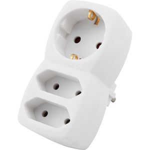 Steckdosenadapter Böttcher-AG weiß