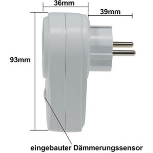 Produktbild für Steckdosenadapter ChiliTec weiß