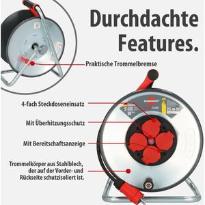 Produktbild für Kabeltrommel Brennenstuhl Professional SC2100, für außen IP44