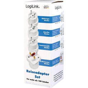 Produktbild für Reiseadapter LogiLink PA0186 Set