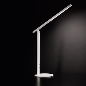 Produktbild für Schreibtischlampe Fabas-Luce Ideal, weiß, LED, dimmbar