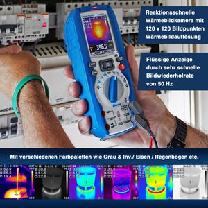 Produktbild für Multimeter PeakTech P 3450A, digital True RMS, App-fähig