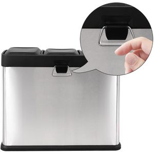 Produktbild für Mülleimer Songmics LTB45L, silber