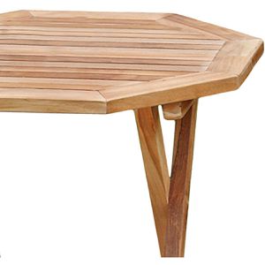 Produktbild für Beistelltisch Garden-Pleasure LUANG, beige, aus Massivholz