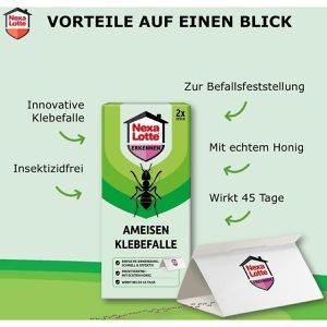 Produktbild für Klebefalle Nexa-Lotte Ameisen, giftfrei, mit Honig-Köder