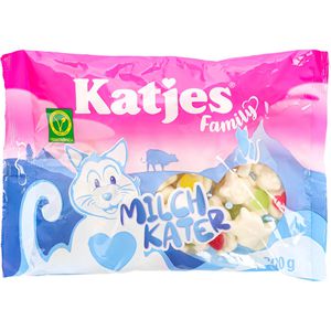 Schaumzucker Katjes Familiy Milchkater, mit Fruchtgummi