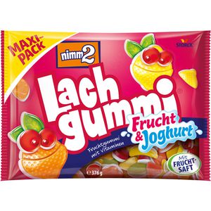 Nimm2 Fruchtgummis Lachgummi Frucht und Joghurt, mit Fruchtsaft und Vitaminen, 376g