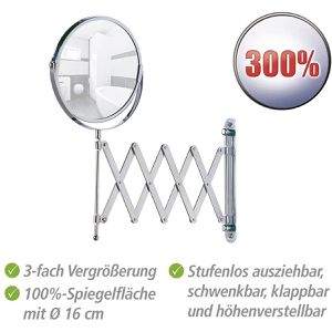 Produktbild für Kosmetikspiegel Wenko Teleskop Exclusiv 15165100, verchromt