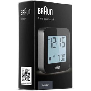 Produktbild für Wecker Braun BC08B DCF schwarz, digital