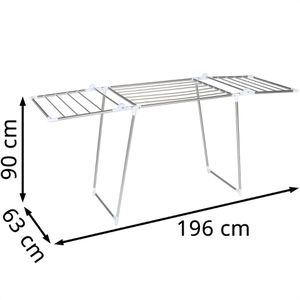 Produktbild für Wäscheständer Wenko Profi Plus Edelstahl, silber