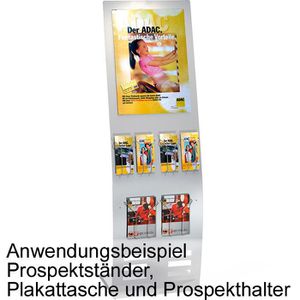 Produktbild für Prospekthalter Kerkmann 6932, Tec-Art, alusilber
