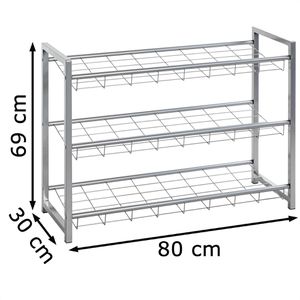 Produktbild für Schuhregal Haku-Möbel 38727, aus Metall