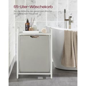 Produktbild für Wäschekorb Vasagle BLH101W01, weiß