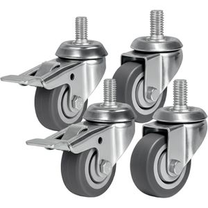 Möbelrolle PRIOstahl mit Rückenloch, 4-teilig