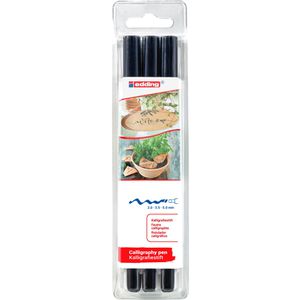 Produktbild für Kalligraphie-Stift Edding 1255 Set, schwarz