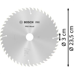 Produktbild für Kreissägeblatt Bosch PRO Wood, 2608640727