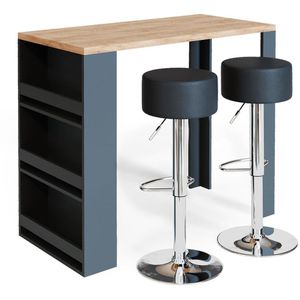 Bartisch Vicco goldkraft eiche / anthrazit