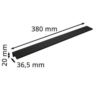 Produktbild für Möbelgriffe SO-TECH SEARL R3, schwarz, aus Aluminium
