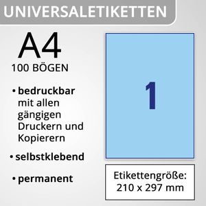 Produktbild für Universaletiketten Herma 4403 Special, blau