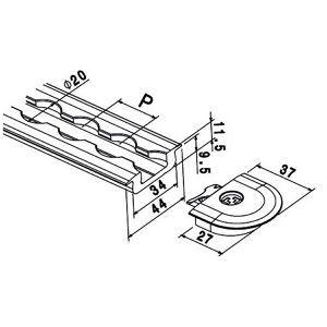 Produktbild für Endkappe allsafe Endkappe
