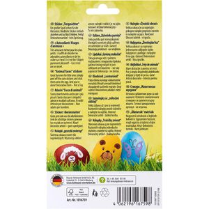 Produktbild für Sticker Heitmann-Eierfarben Tiergesichter