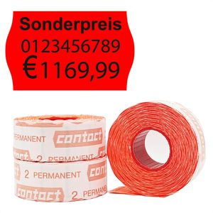 Produktbild für Preisetiketten Contact A57101120-01, rot, 26x16 mm