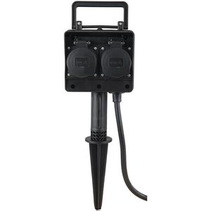 Produktbild für Gartensteckdose Heitronic Dubai, mit Erdspieß