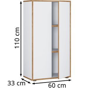 Produktbild für Aktenschrank VCM Salia 3-Fach 920726, aus Holz