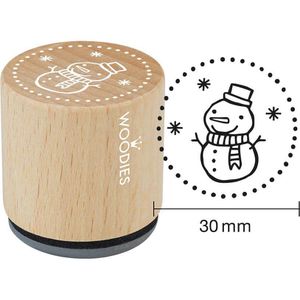 Motivstempel Colop Woodies Schneemann, aus Holz