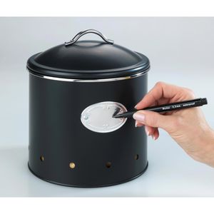 Produktbild für Vorratsdose Wenko Nero 54068100, aus Metall