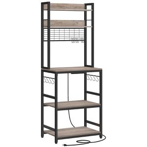 Produktbild für Küchenregal Vasagle KKS037B02EU, graubraun