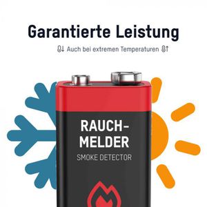 Produktbild für Batterien Ansmann Rauchmelder, Alkaline