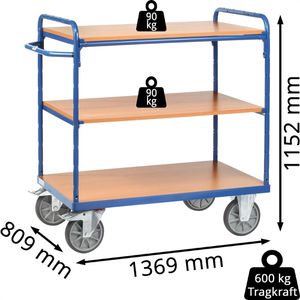 Produktbild für Etagenwagen Fetra 8103
