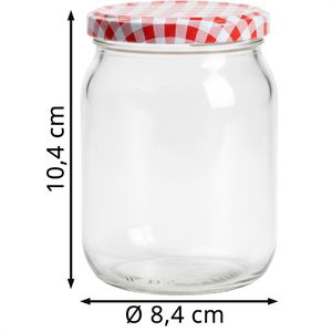 Produktbild für Einmachglas Böttcher-AG Karodesign, mit Schraubdeckel