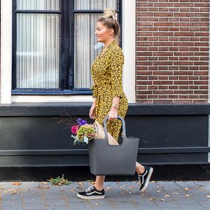 Produktbild für Einkaufstasche Koziol 7414701 Tasche XL, nature ash grey