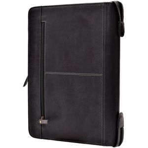 Produktbild für Schreibmappe Menzo MB55, schwarz, Echt Leder
