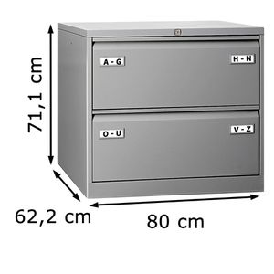 Produktbild für Hängeregisterschrank Bisley-Light CDF2-355