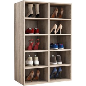Produktbild für Schuhregal VCM Hinsol M, aus Holz