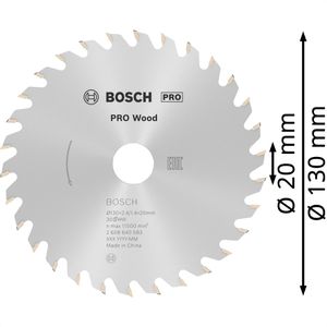Produktbild für Kreissägeblatt Bosch PRO Wood, 2608640583