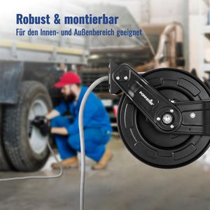 Produktbild für Druckluftschlauchtrommel Poppstar Premium, 15+1,5m