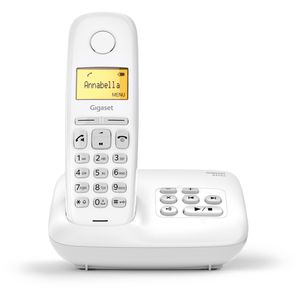 Gigaset Telefon A275A, weiß, schnurlos, mit Anrufbeantworter