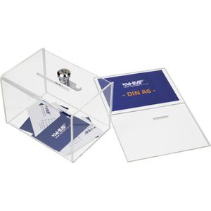 Produktbild für Spendenbox HMF 46912, Acryl, transparent