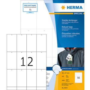 Hängeetiketten Herma 6872, 52,5 x 93,5 mm