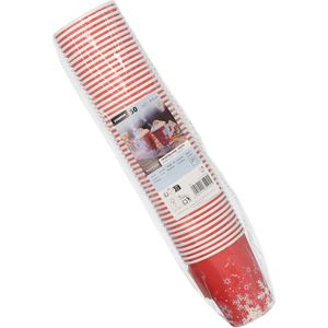 Produktbild für Trinkbecher Papstar 85494 Winter Time, rot