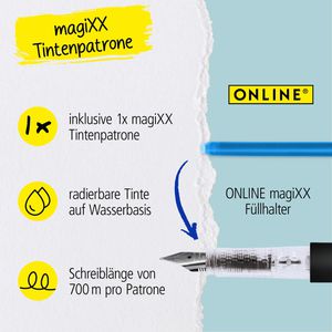 Produktbild für Füller Online magiXX Dark Shadow, Feder M